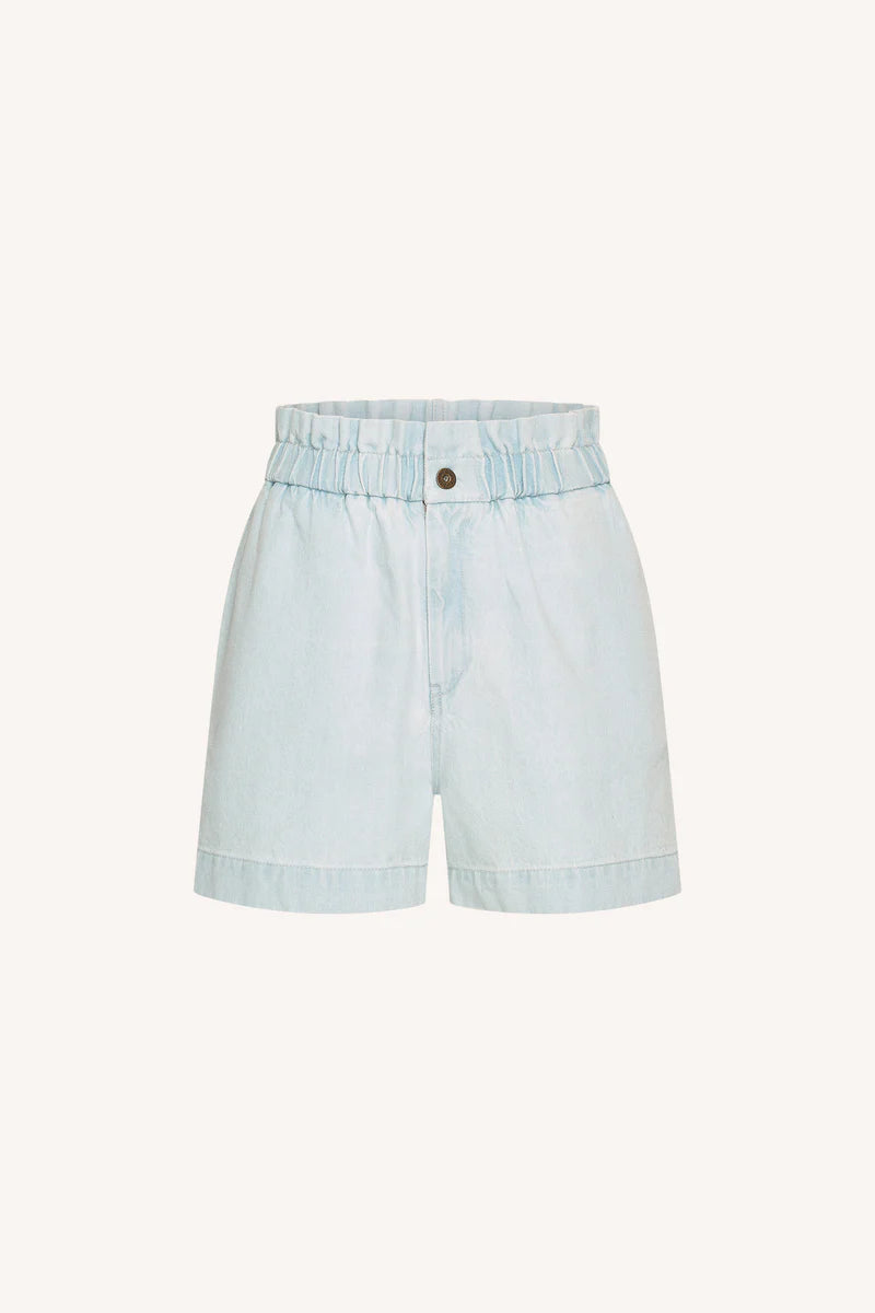 Leon bleached denim short licht denim voor dames van By-Bar