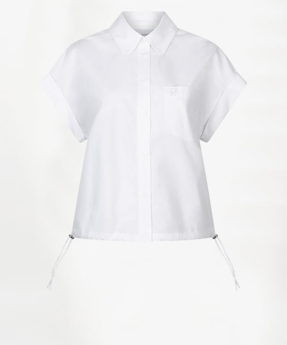 Eclat cap-sleeve button down shirt met trekkoord van Dante6