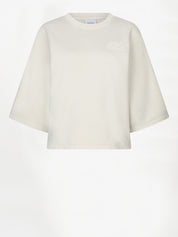 Devon washed batwing sweat beige voor dames van Dante6