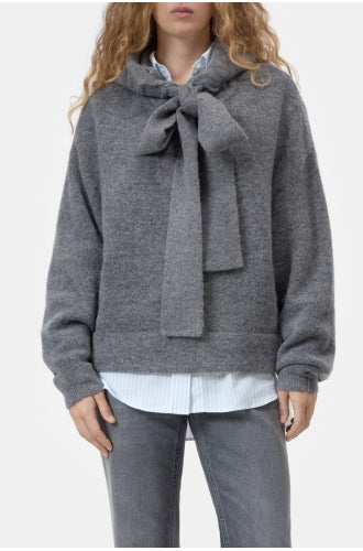Hoody With Bow Tie