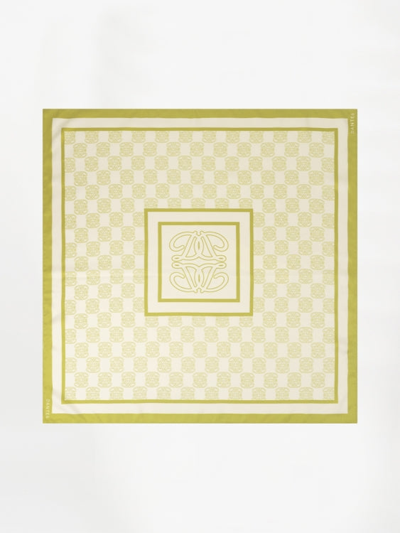 Monogram chain scarf