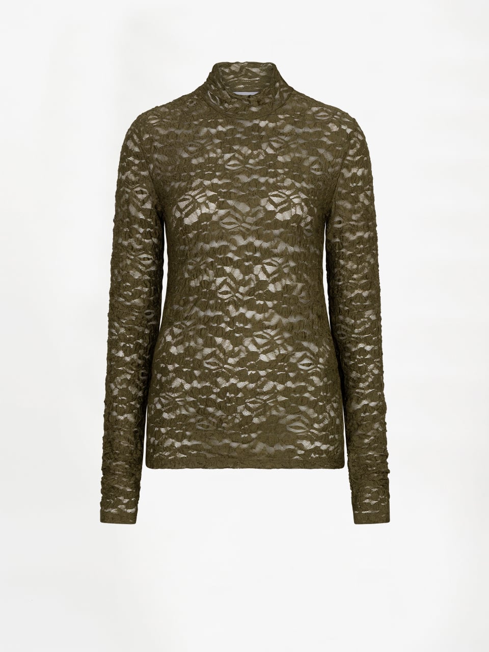 Irony Lace Turtle Neck Top
