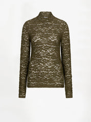Irony Lace Turtle Neck Top