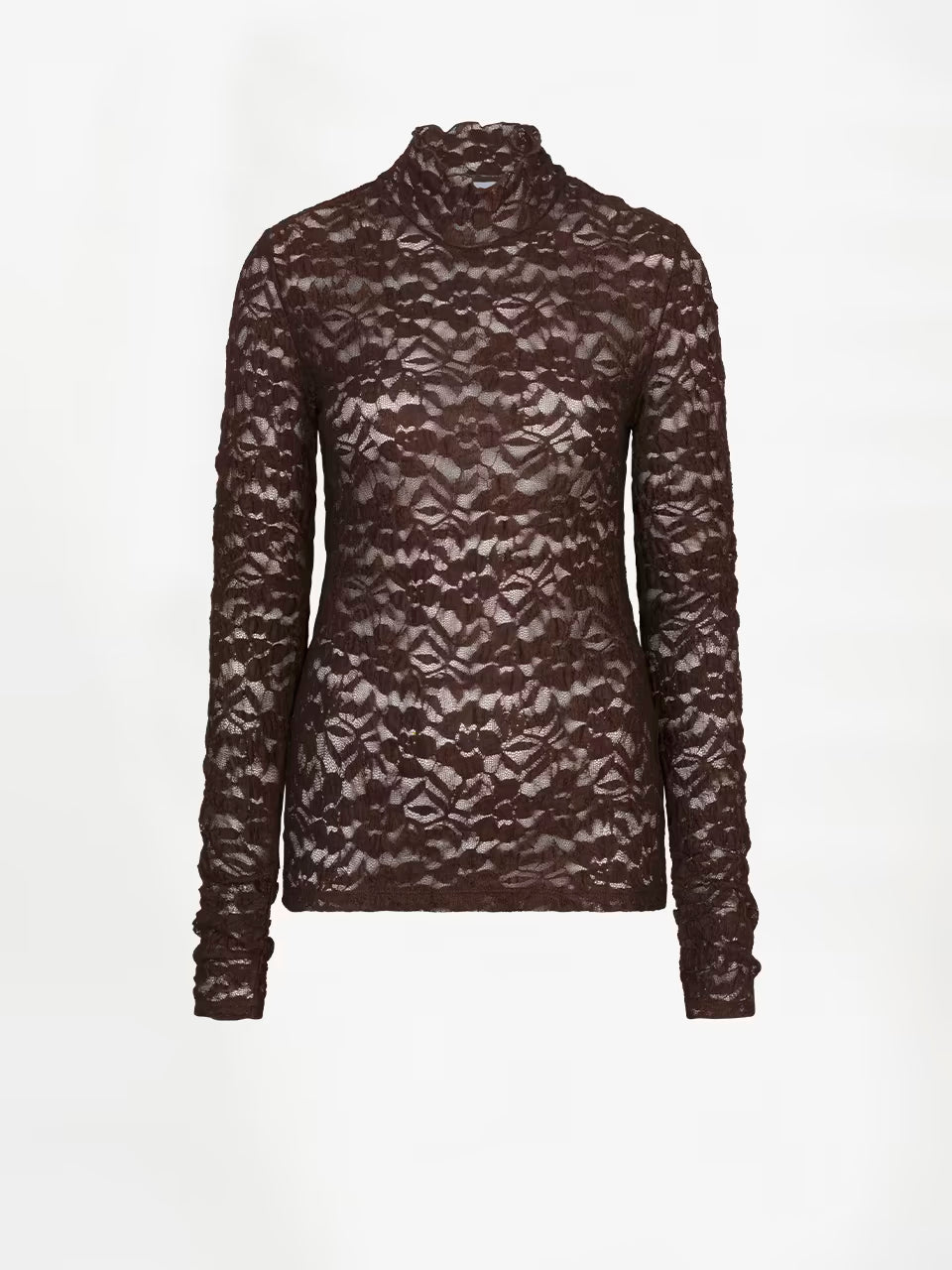 Irony Lace Turtle Neck Top