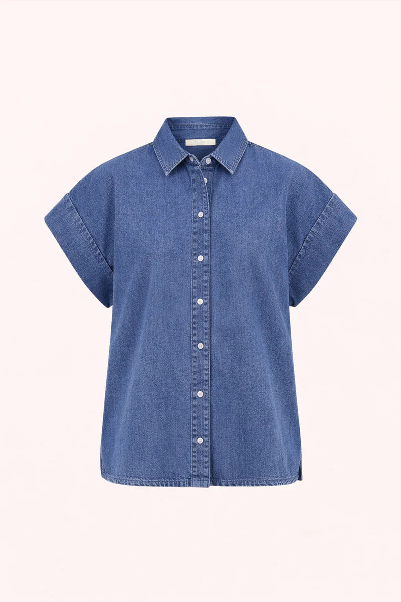 Pixie kurze Jeansbluse