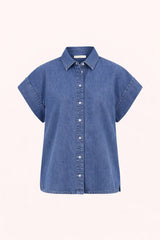 Pixie kurze Jeansbluse