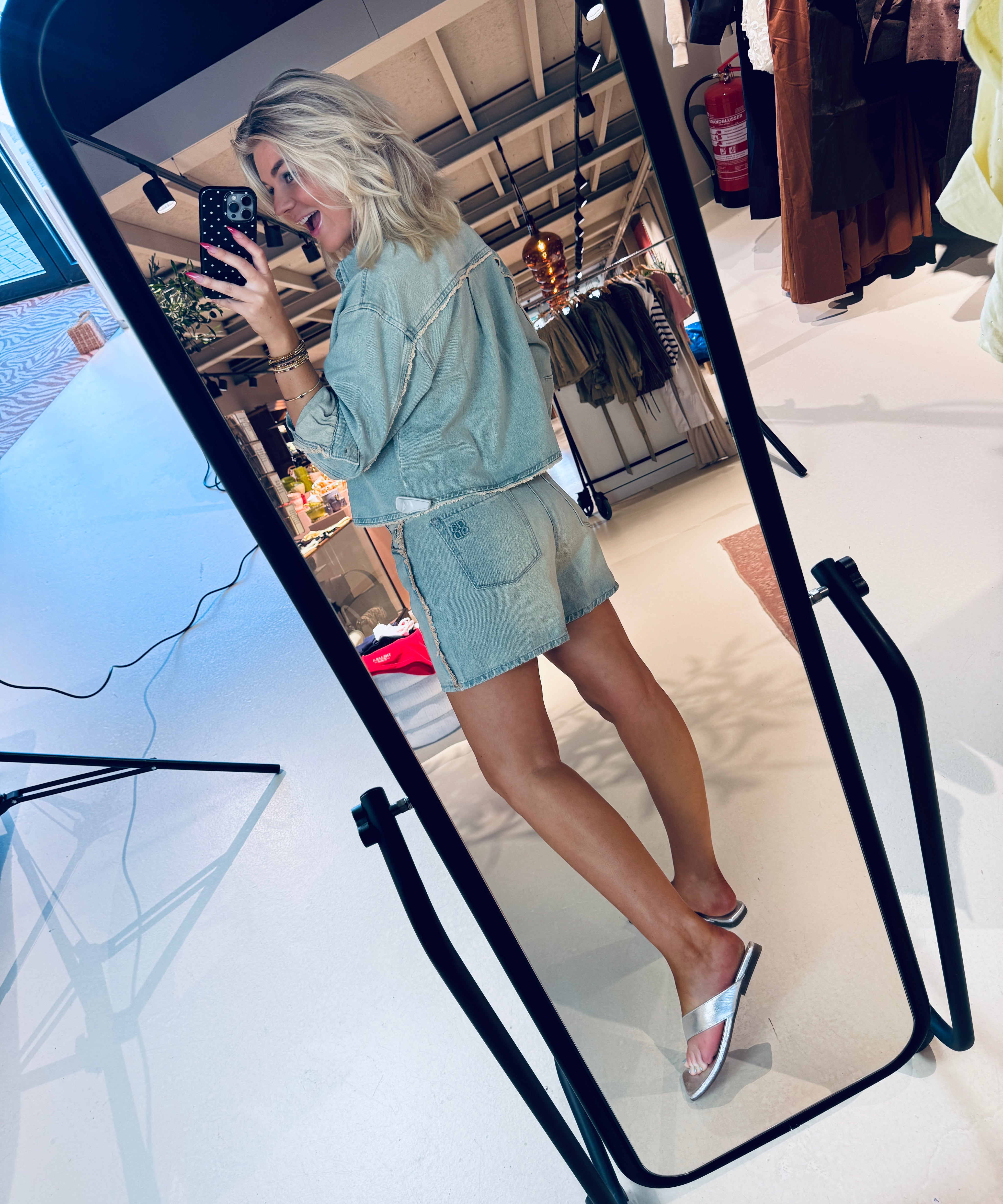 Menton fringed denim shorts voor dames van Dante6
