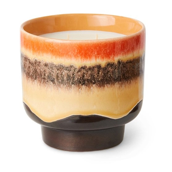 ACS0003 70s ceramics: scented candle Tulum