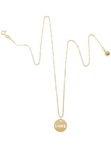Ketting met rond LOVE hangertje
