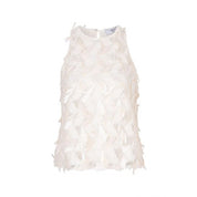 Corin sequins relaxed fit tank top - Butter cream