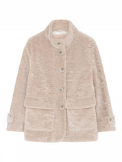 Maddy, fake fur coat - 2031 Beach Sand