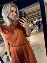 Roam satin drapey top