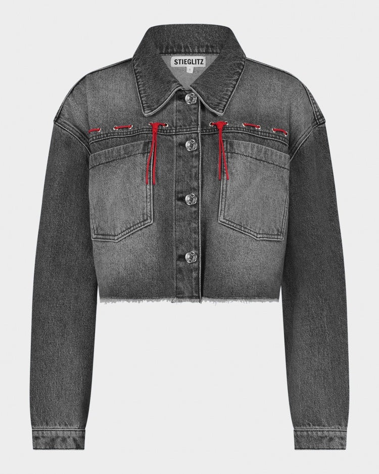 Jolie Cropped Jacket - Black