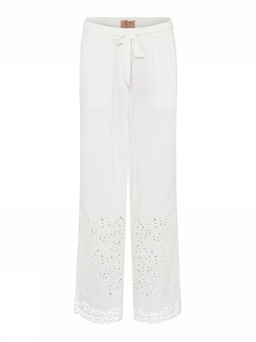 Bali, long wide leg - 1010 Off White