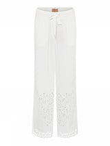 Bali, long wide leg - 1010 Off White