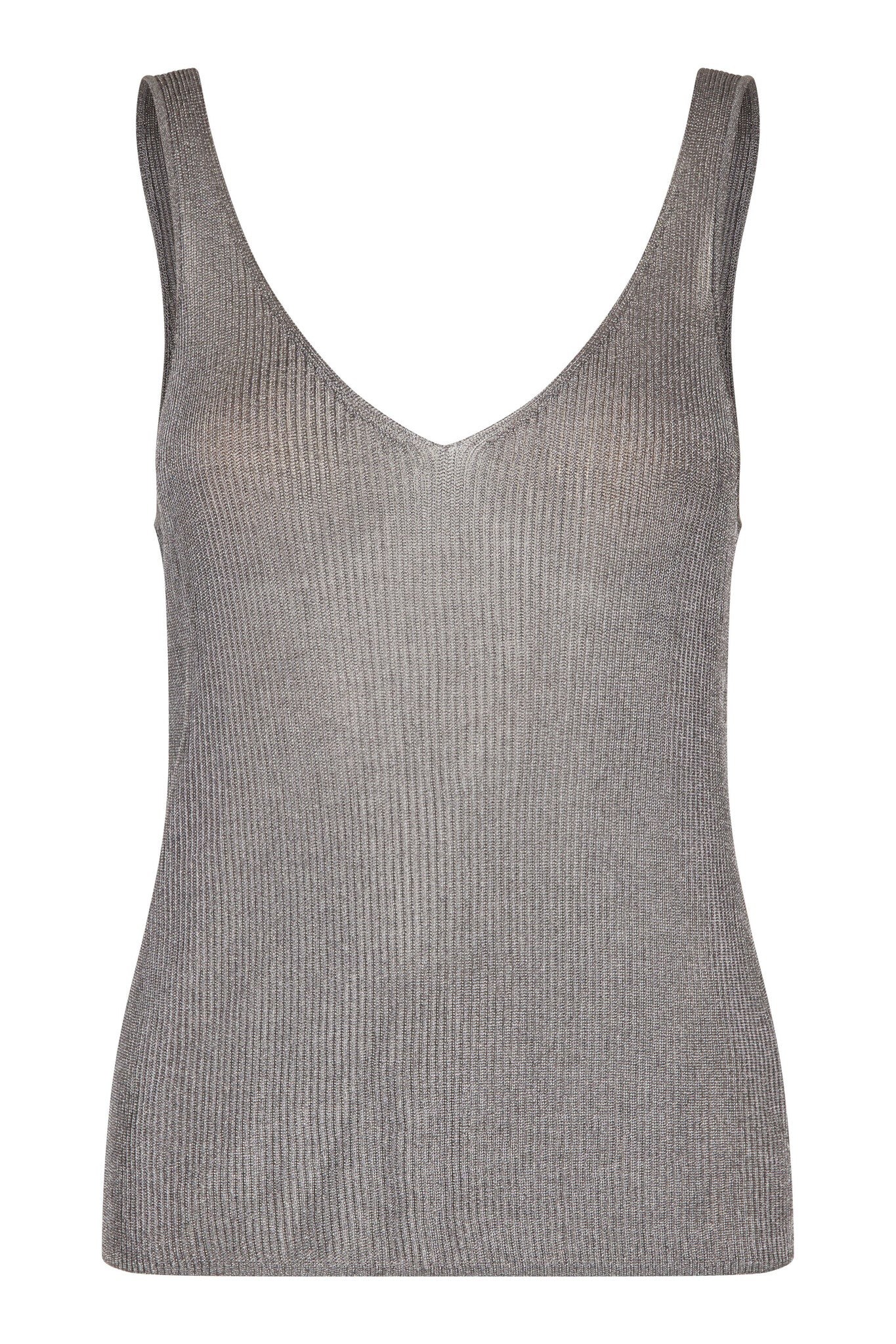 Ellia Knit Top - Charcoal Gray
