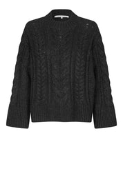 Diam Knit O-Neck - Black