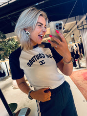 EdgeCC Block Tee - OffWhiteNavy