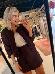 LunaCC Pocket Skirt - Winered