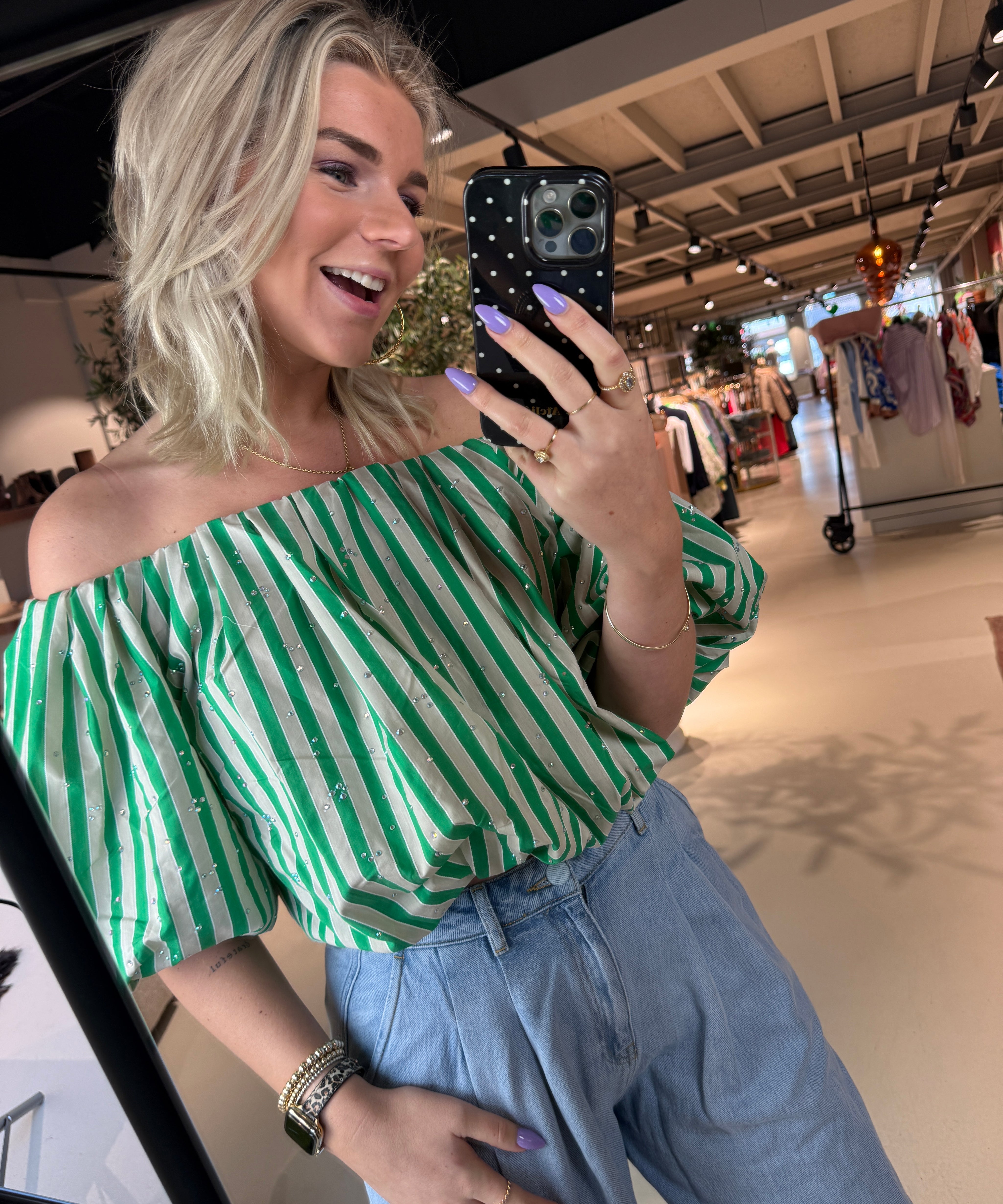 Jayjay Rhinestone Puffy Top