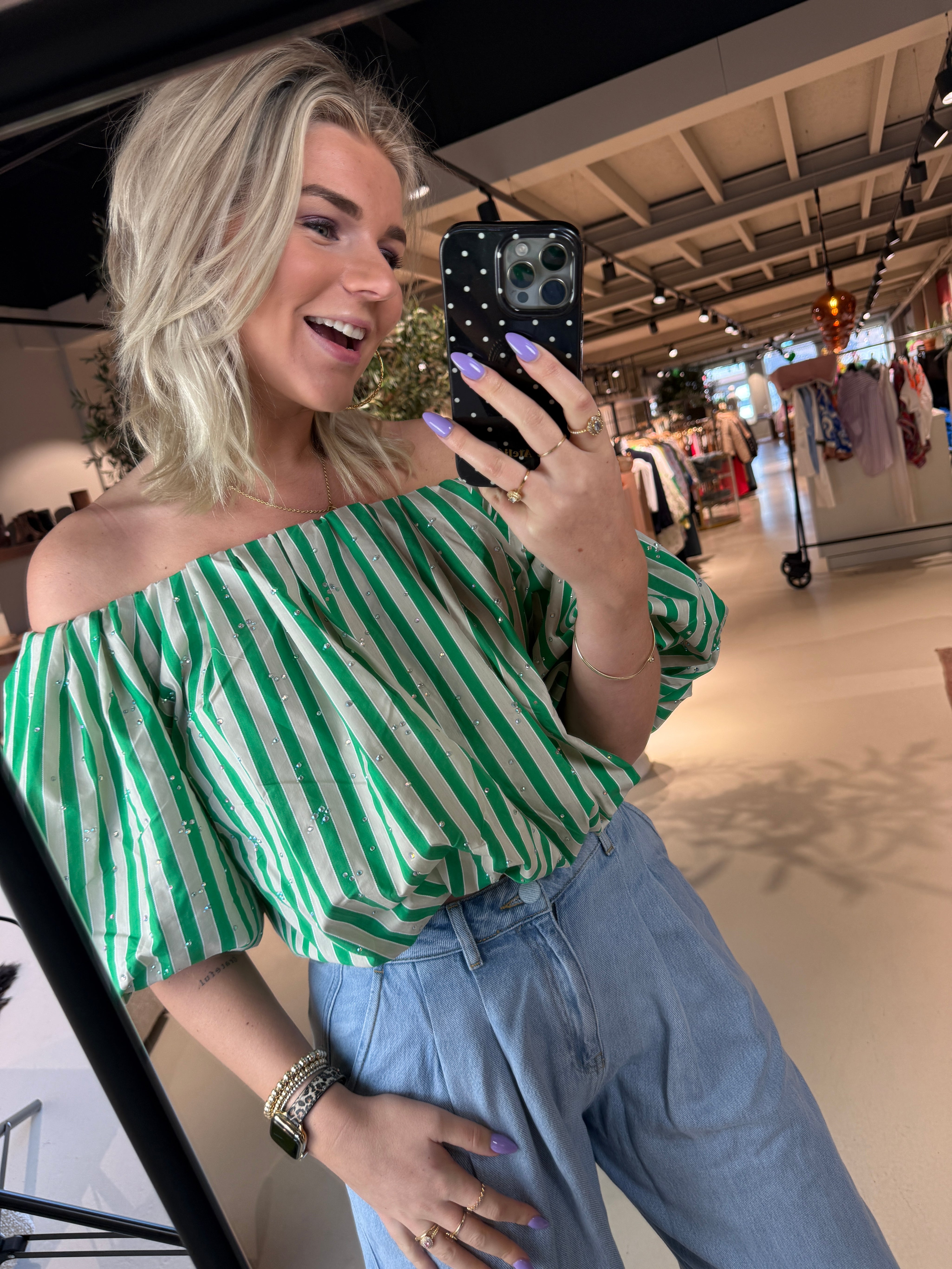 Jayjay Rhinestone Puffy Top