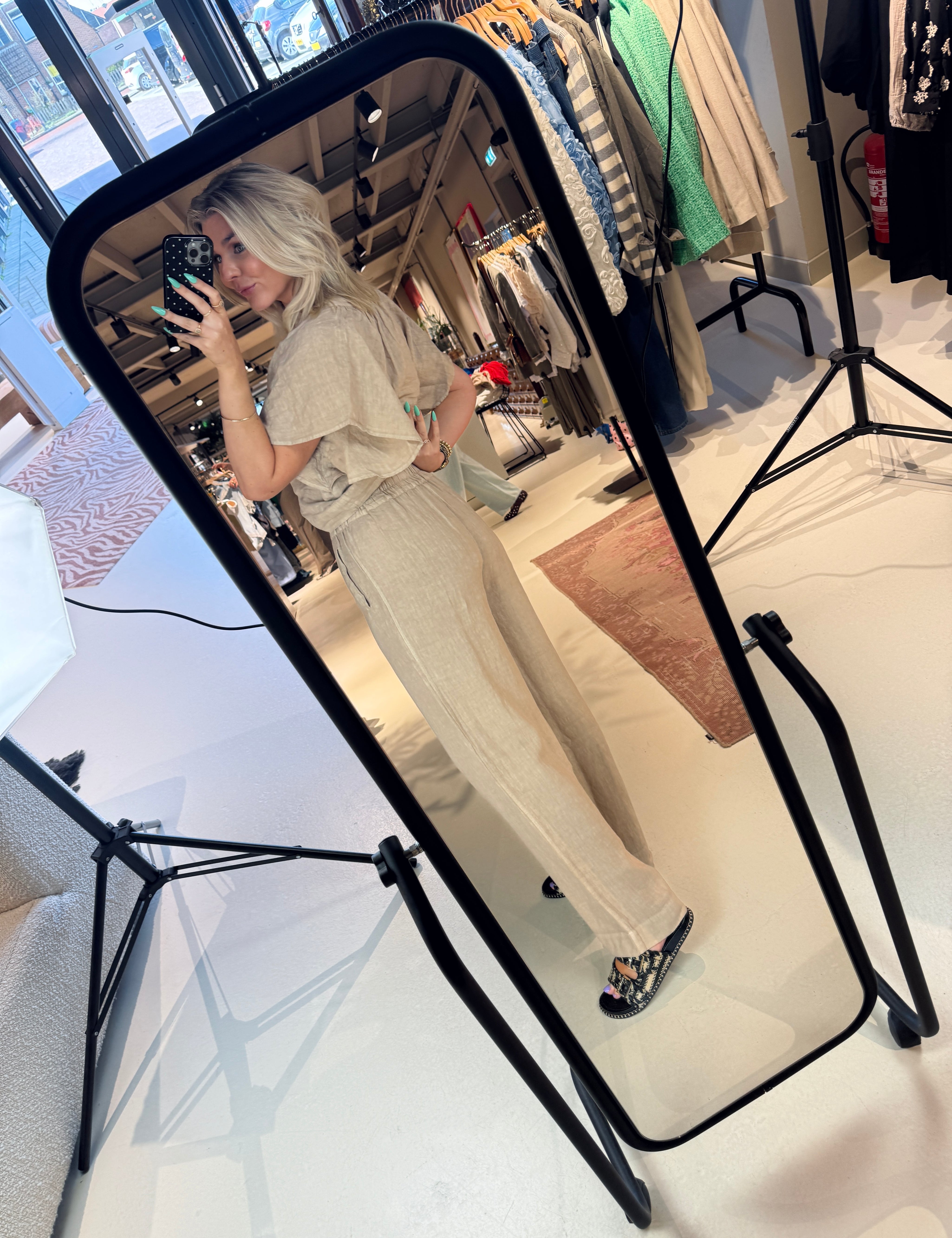 Benji linen pants voor dames van By-Bar
