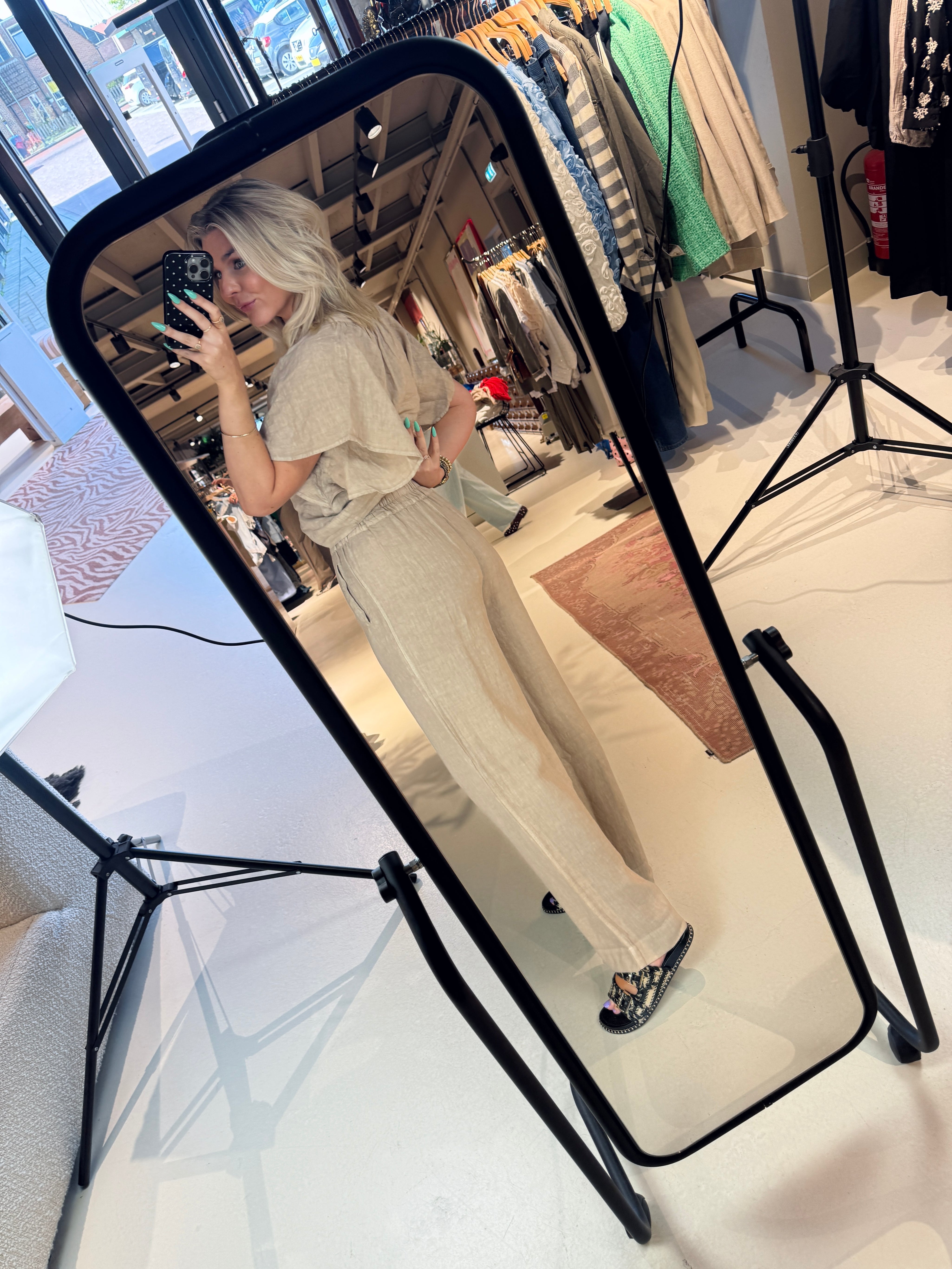 Benji linen pants voor dames van By-Bar