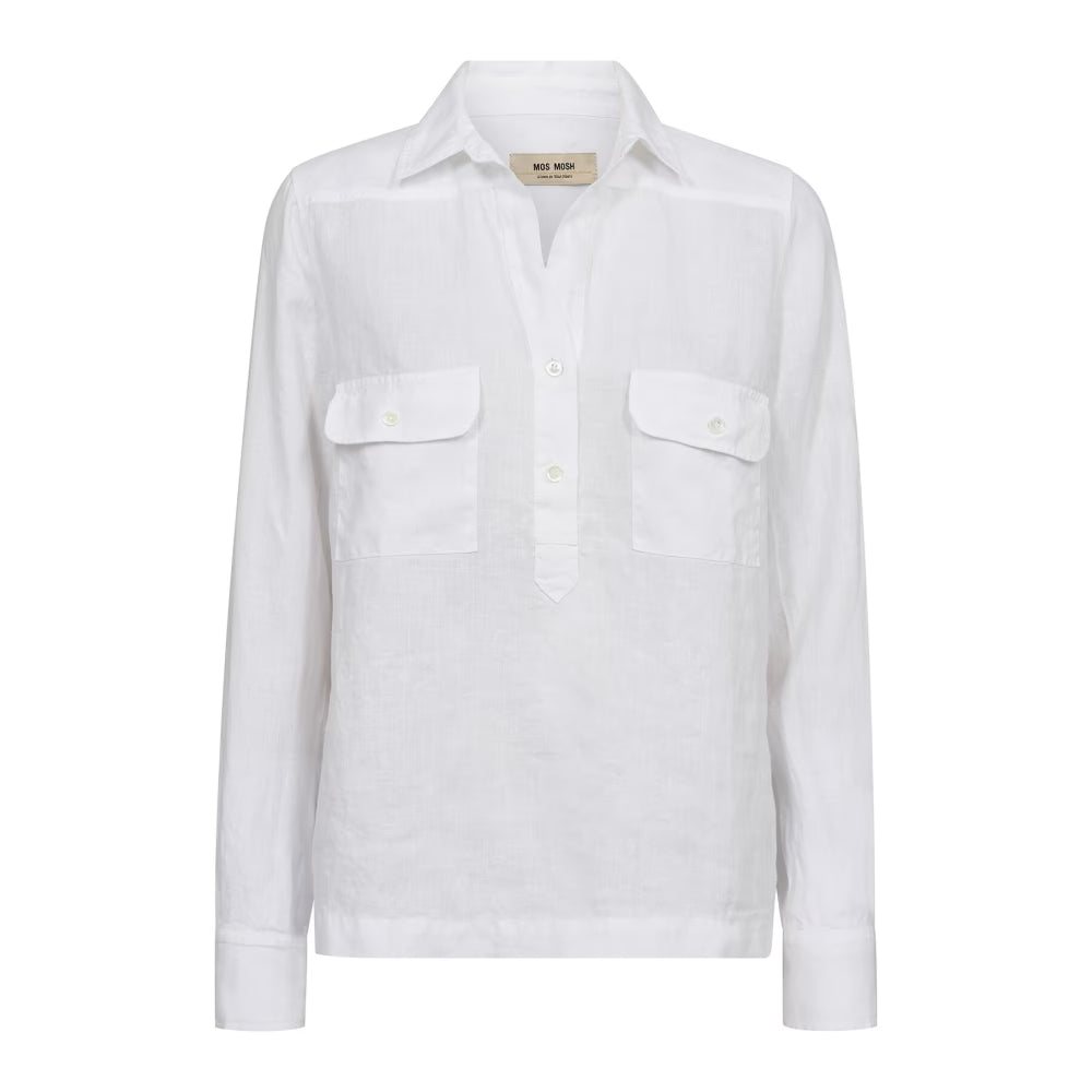 MMEnna Linen Pocket Blouse