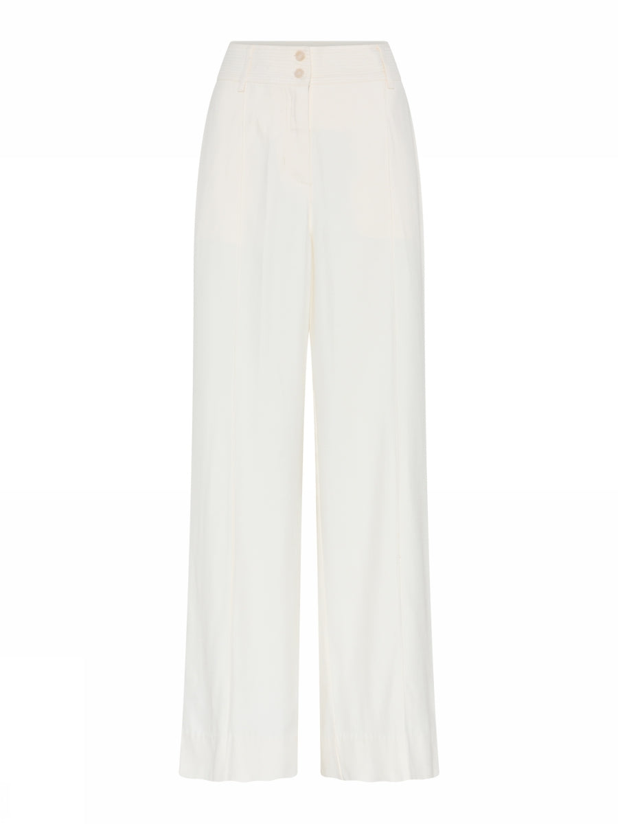 Mynte wide leg pants in het wit voor dames van Gustav