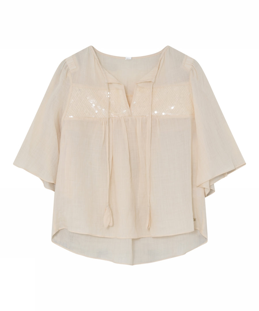 Neomi blouse off white voor dames van Gustav