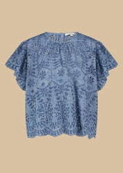 Alinna Blouse - Light Chambray