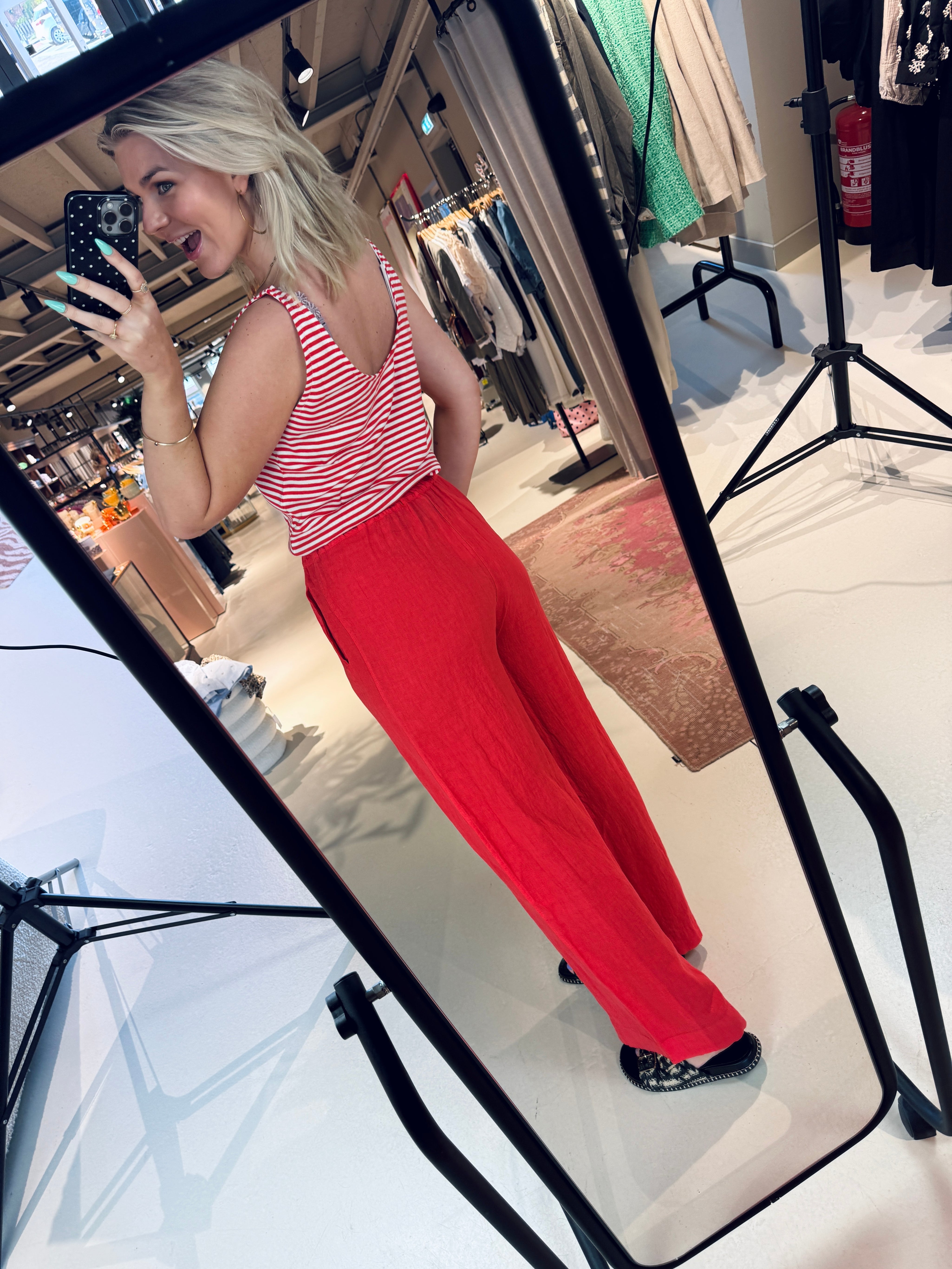Benji linen pants voor dames van By-Bar