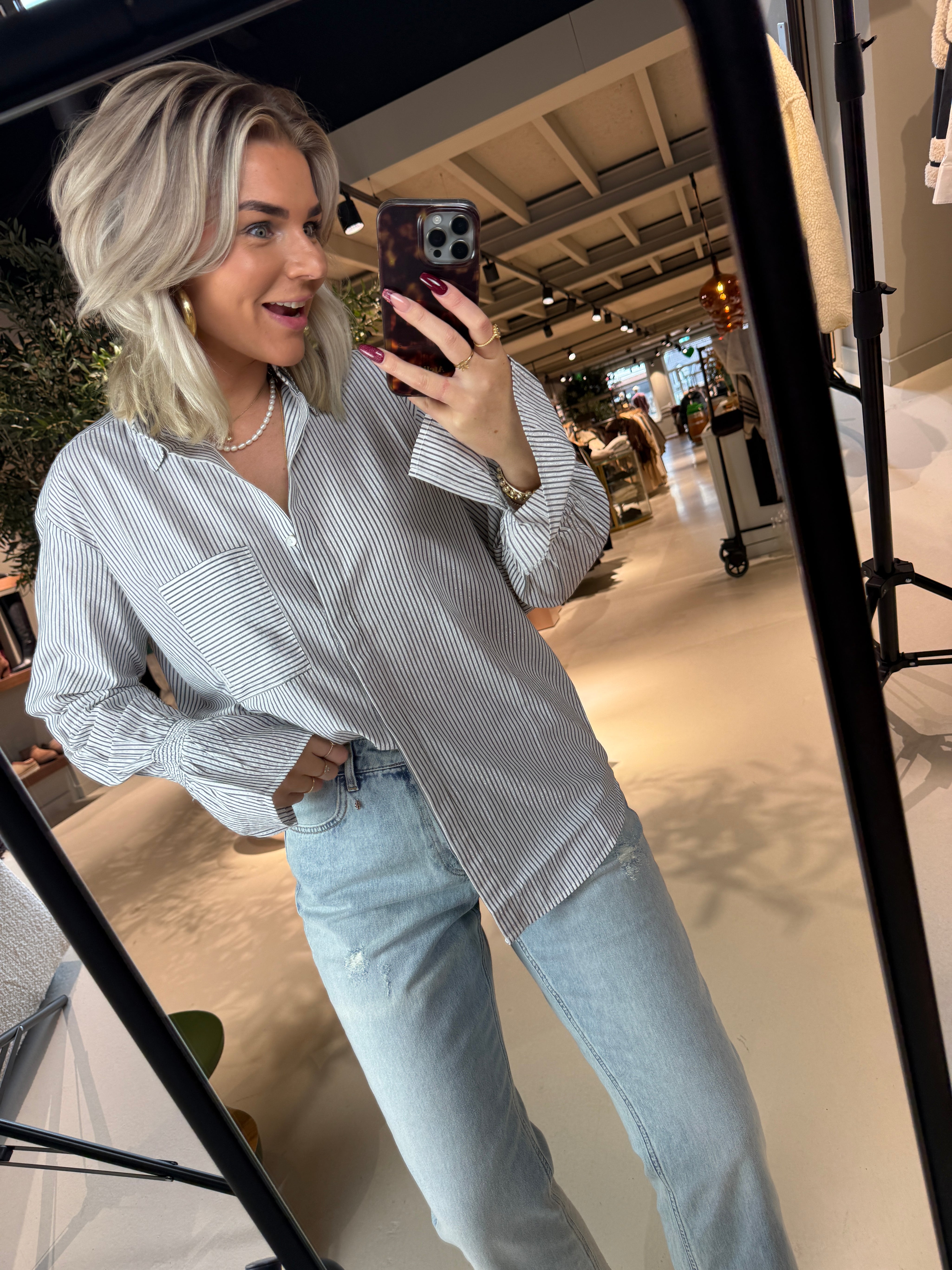 Talya Grey Blouse