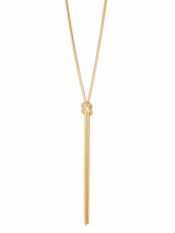 Lange snake ketting met knoop
