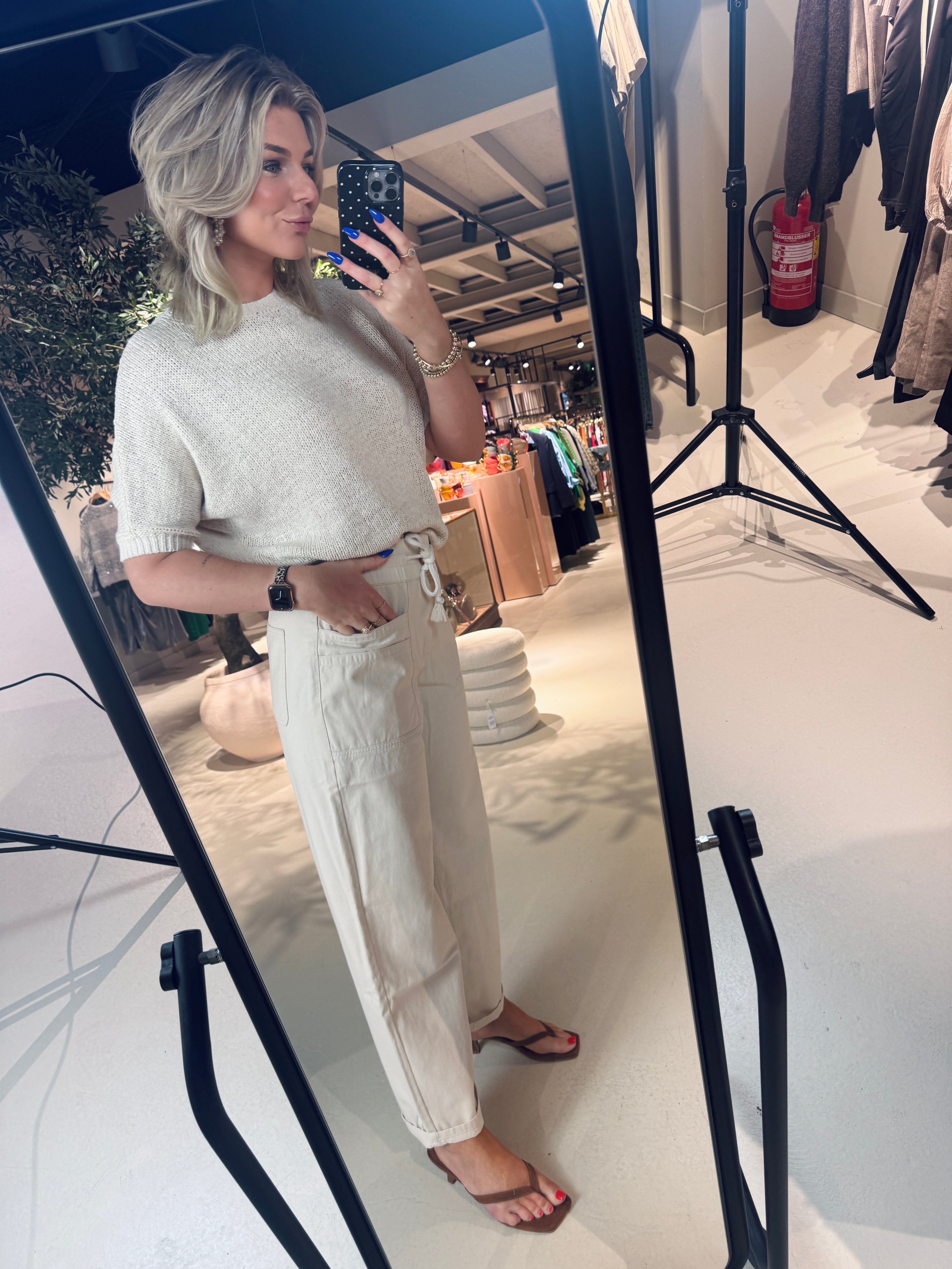 Jip Pants dames creme Circle Of Trust