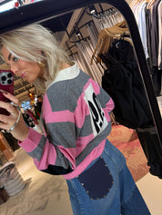 Jarn striped knit polo