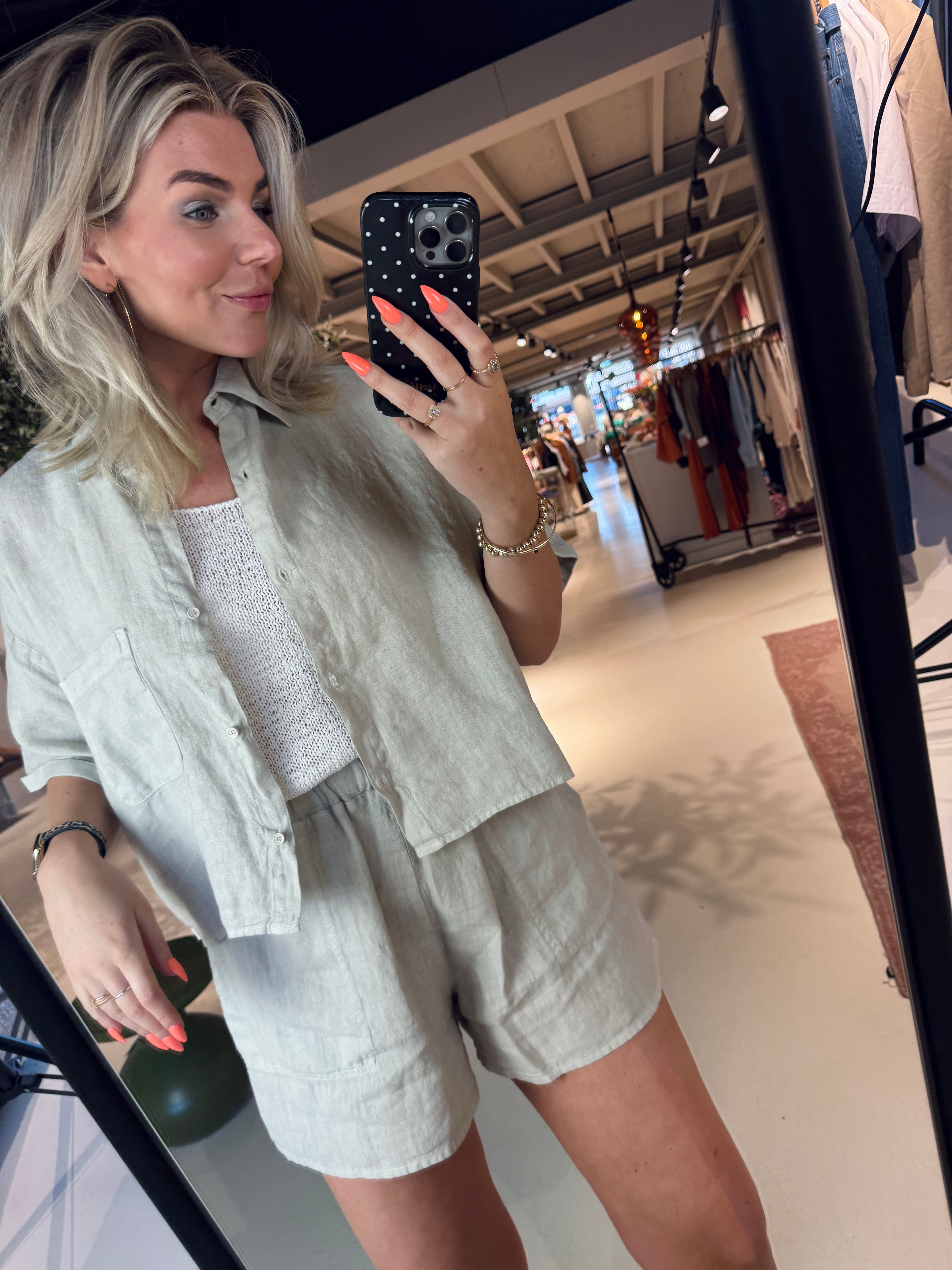 S26Z884LTD Blouse in lichtblauw voor dames van Penn&Ink