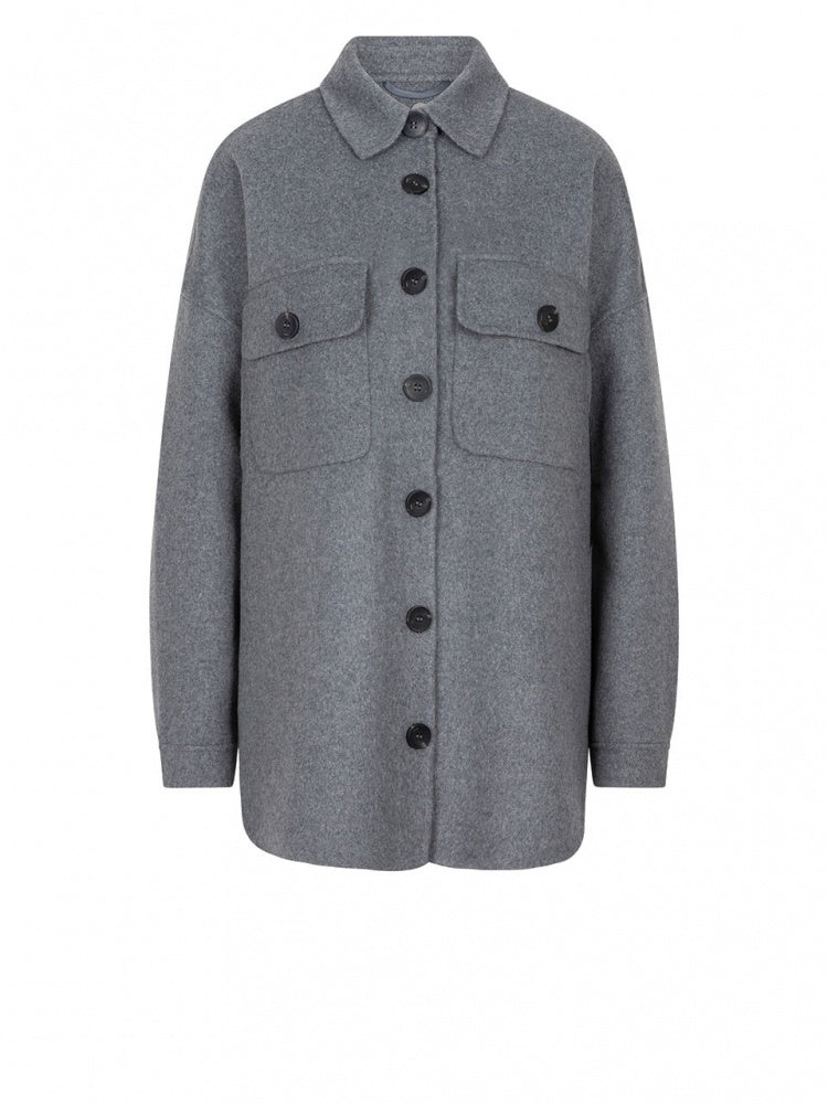 Phaedra wool blend jacket - Grey Mist