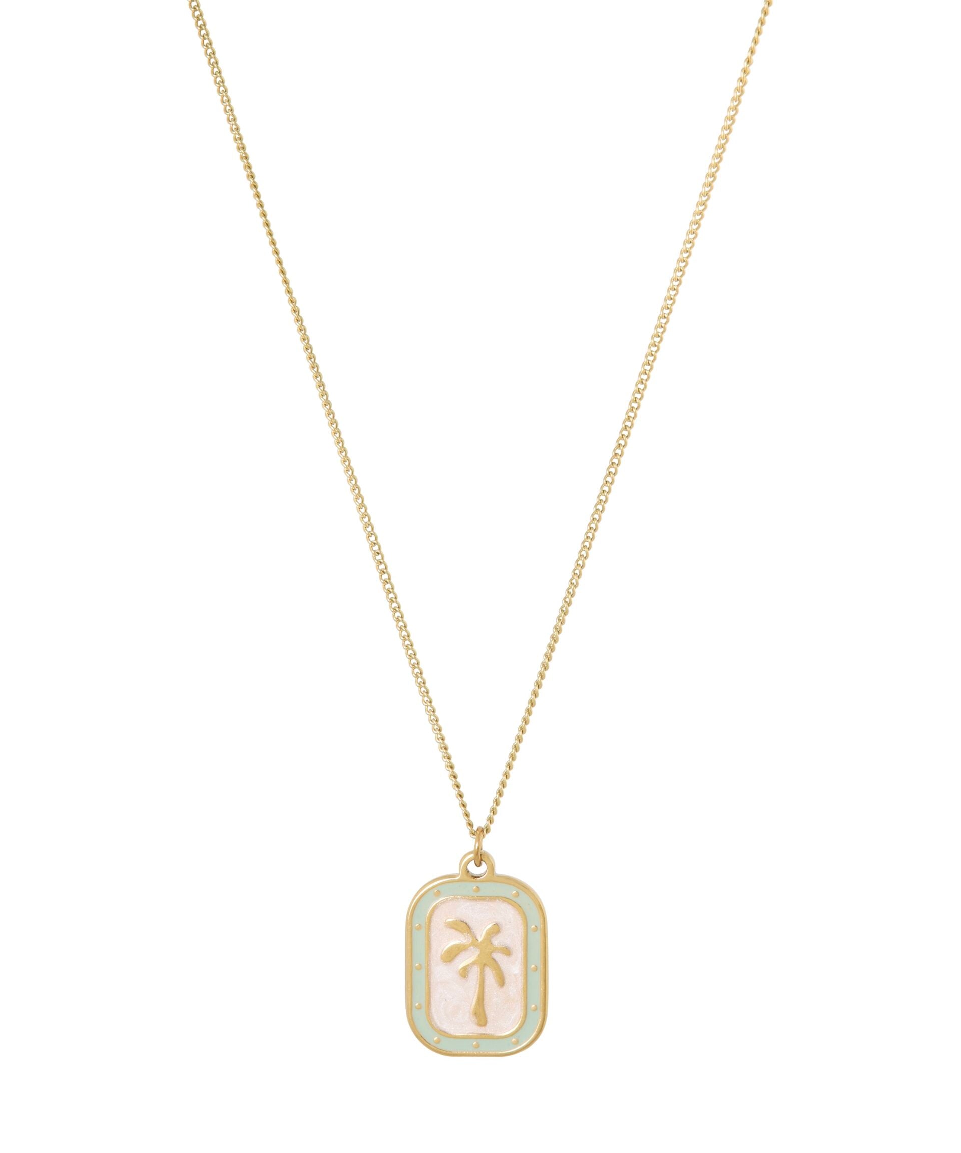 Ketting met palm hanger Ellen Beekmans