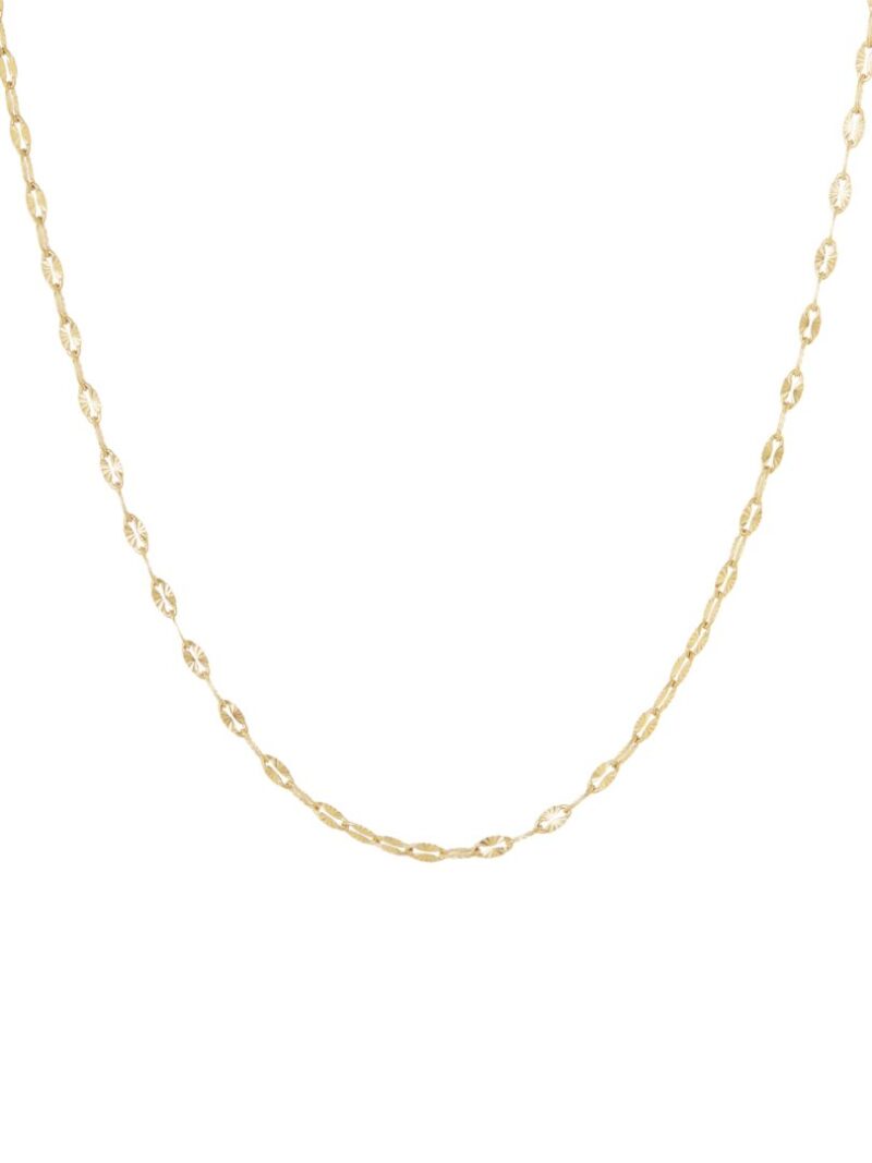 Korte fijne choker ketting met patroon Ellen Beekmans