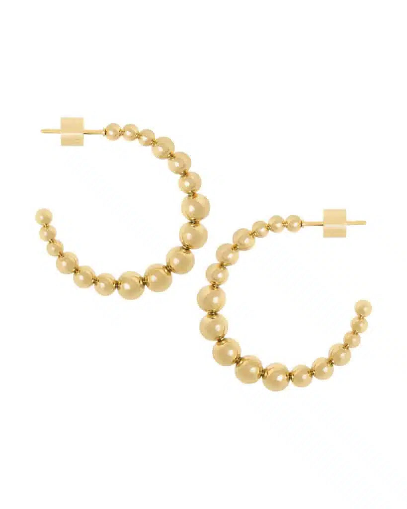 Oorringen met balletjes