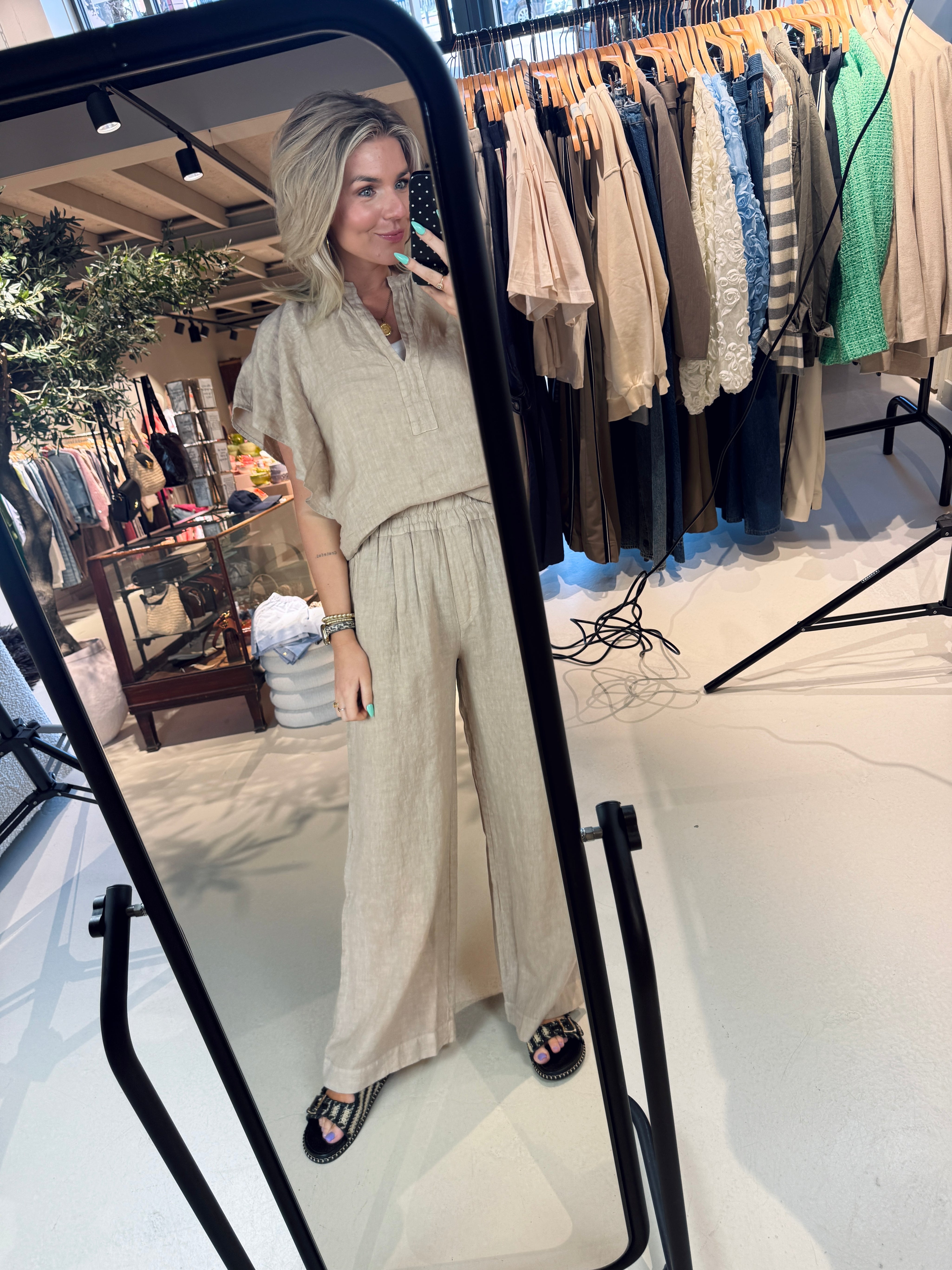 Benji linen pants voor dames van By-Bar