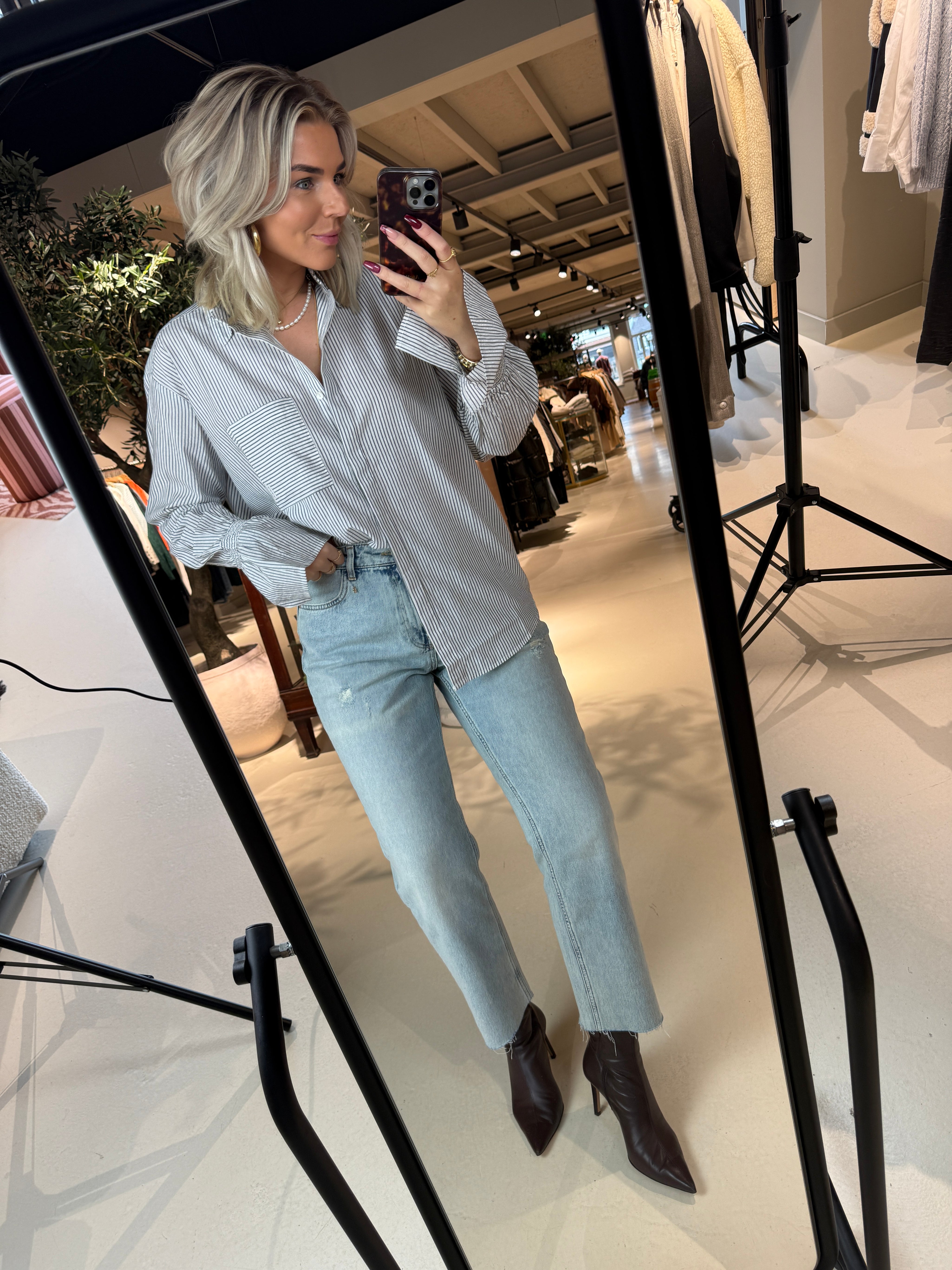 Talya Grey Blouse