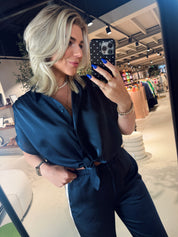 Siren tie knot shirt
