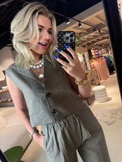 Nori melange gilet