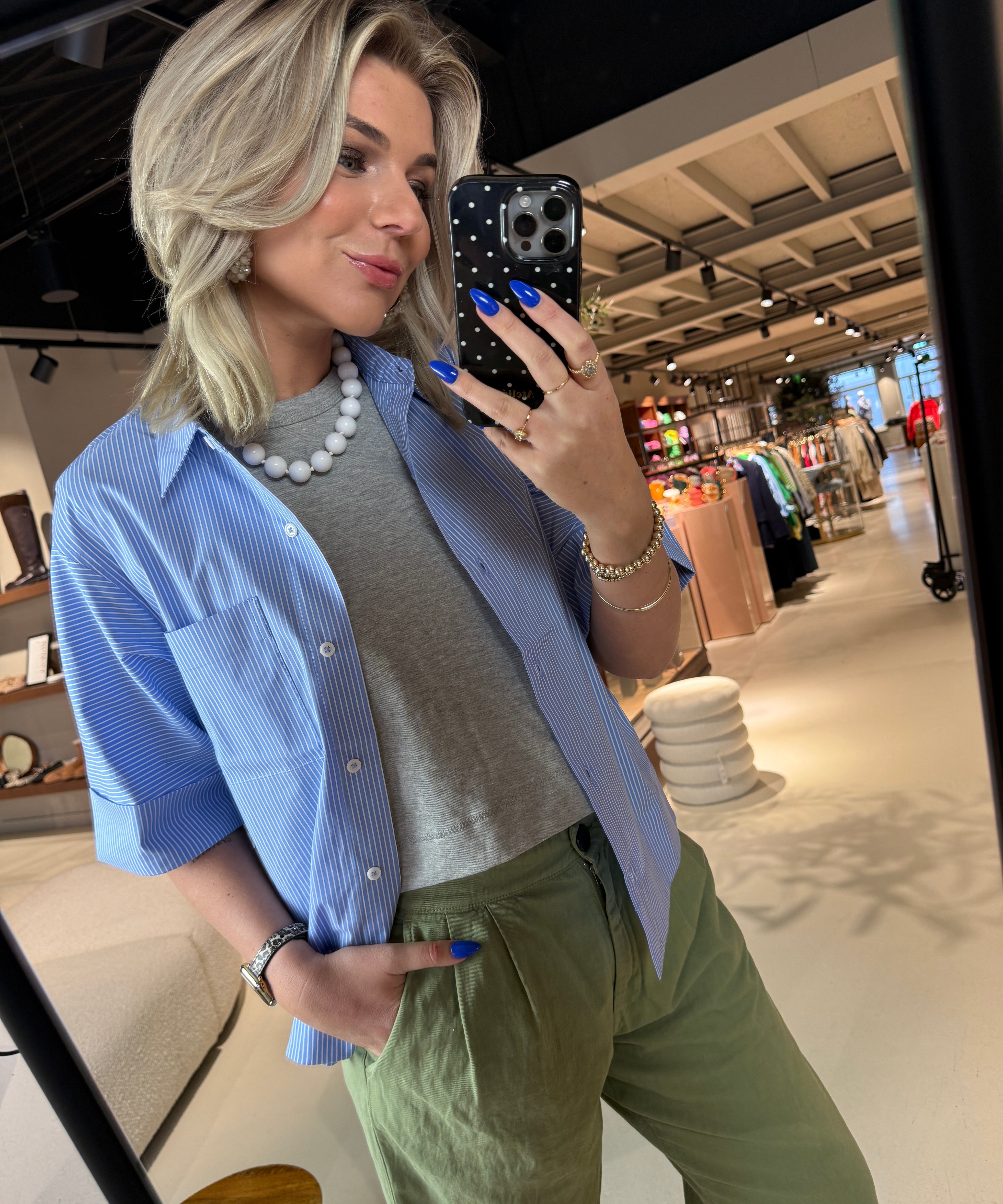 Maureen Blouse dames met half korte mouwen Circle of Trust