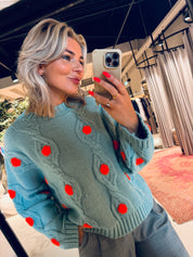 Ixel Dotted Knited Pullover