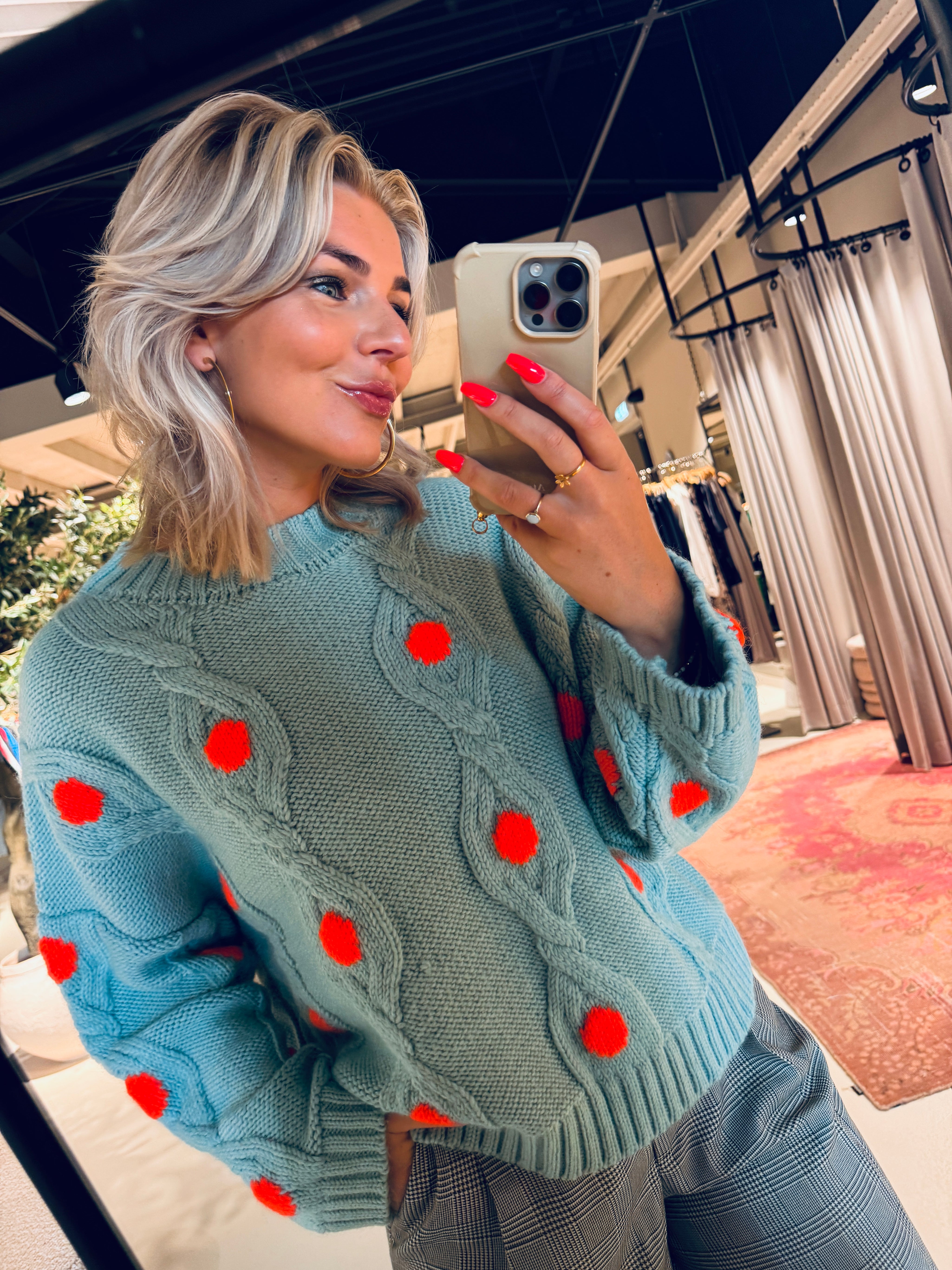 Ixel Dotted Knited Pullover