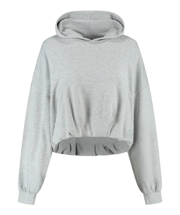 Bibi Sweater cropped model van Deblon