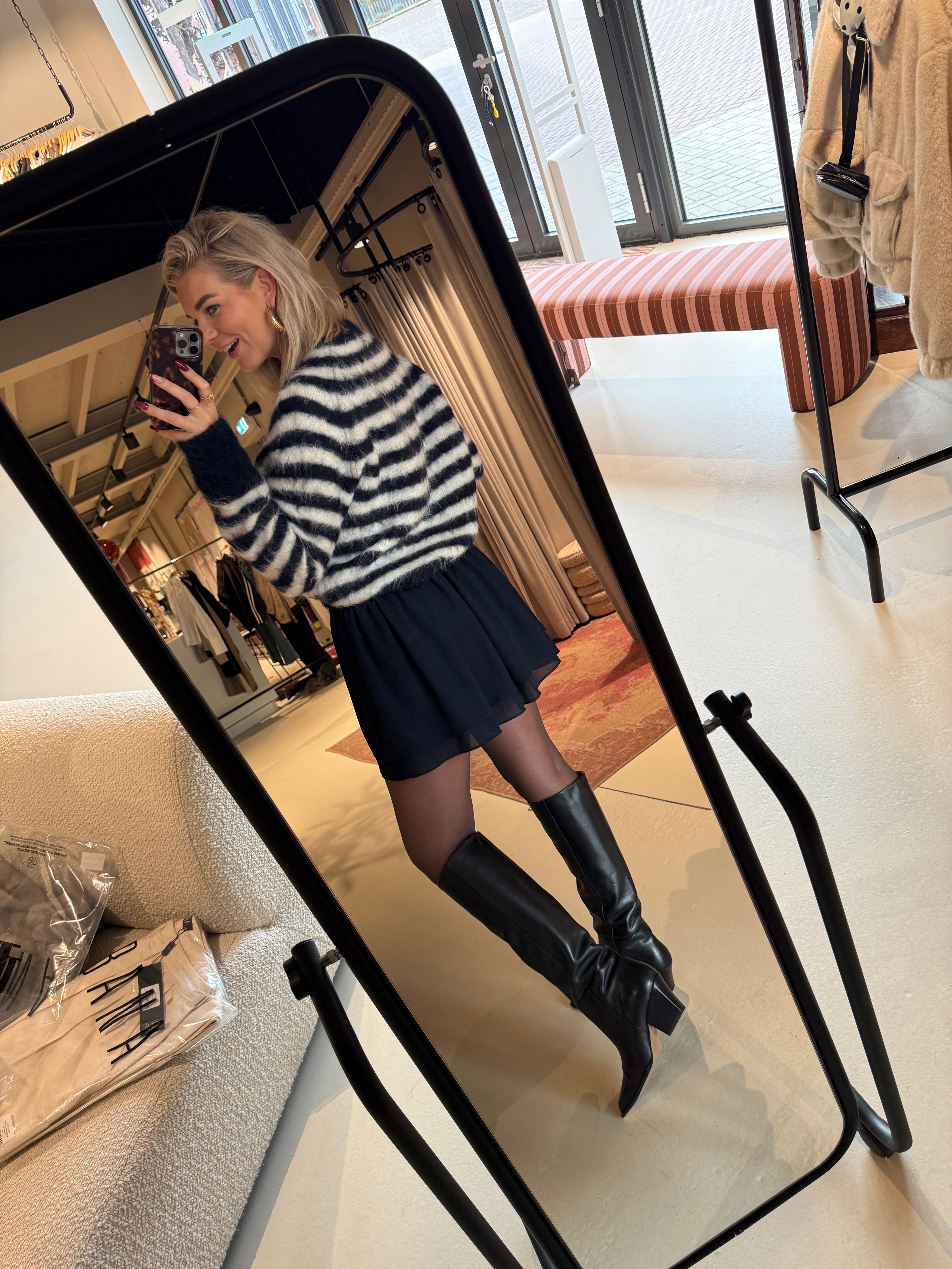 Ismile Layered Miniskirt